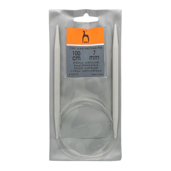 Спицы круговые Pony ⌀7,0 мм, 100 см, алюминий
