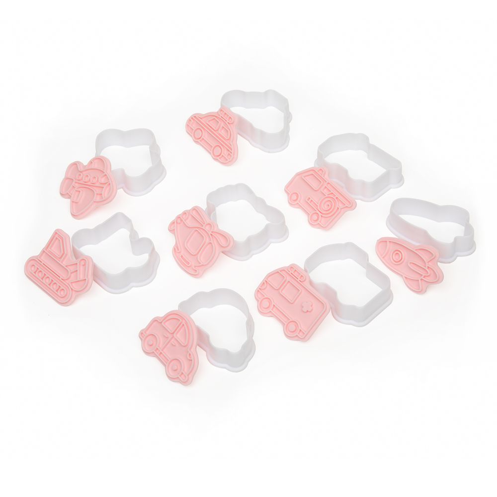 Набор вырубок для печенья пластик, 8 шт, №2 Транспорт, S-Chief SHF-0353