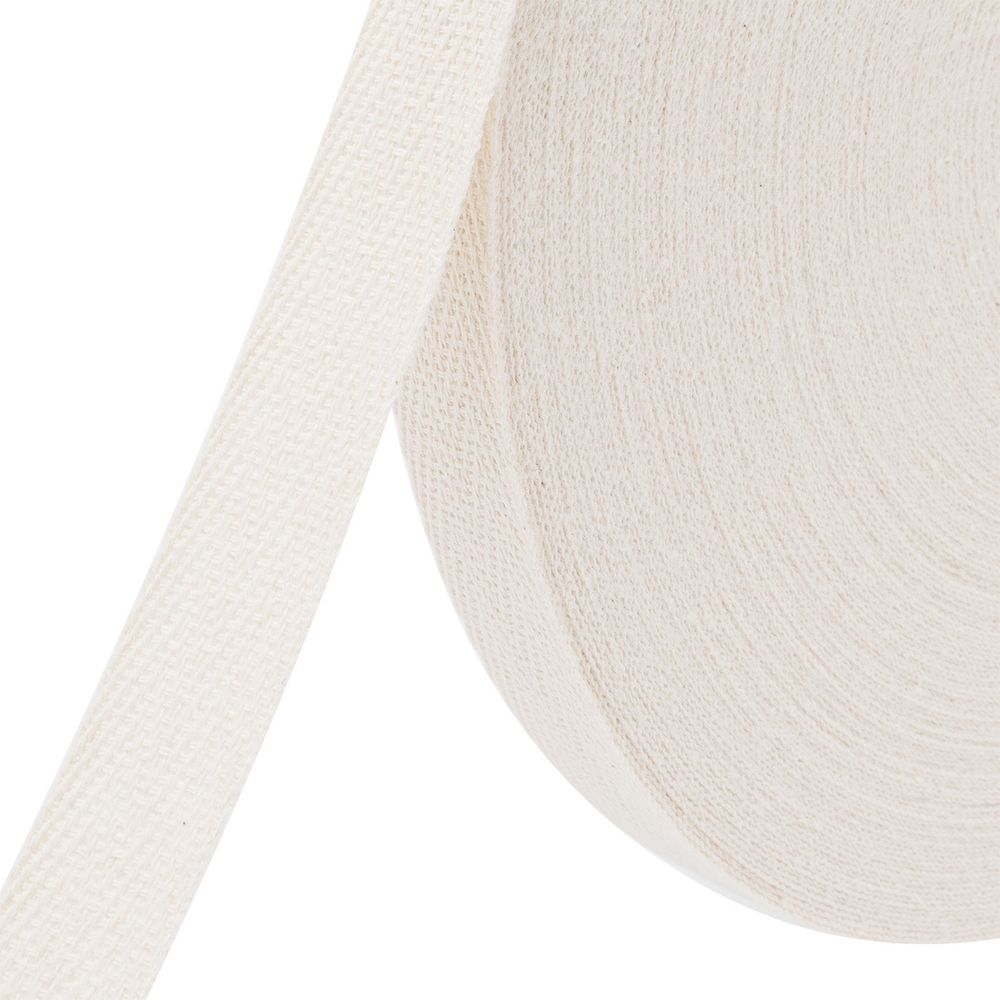 Тесьма (лента) киперная (100 х/б) 15 мм / 45.72 метра, 68 натуральный, 6190-2024