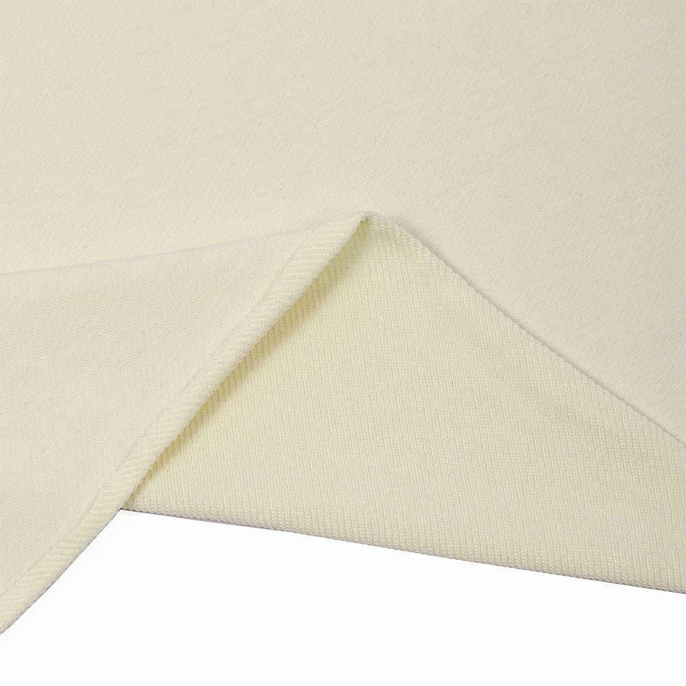 Футер 2-нитка петля поликоттон стрейч 220 г/м², 160 см / 3 метра, ФУТ2Х.TBY.ХЛ-ПЭ.S801.3, цв.S801 молочный