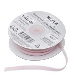 Лента бархатная (тесьма) эластичная 6.0 мм / 16.5±0.5 метра, №607 (13-2800) розовый, Blitz VRE-06