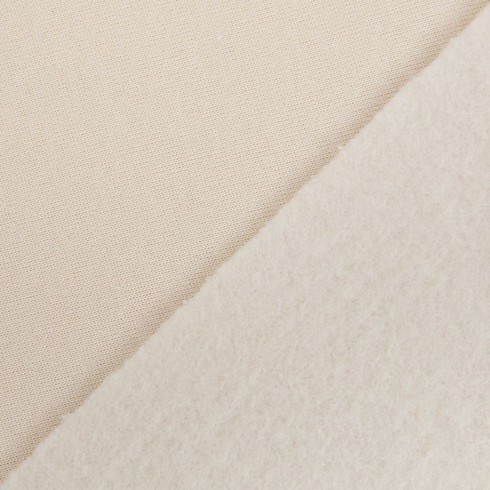 Футер 2-нитка с начесом 275 г/м², 150х180±5 см, св.бежевый/lt.beige, Gamma DBKTN