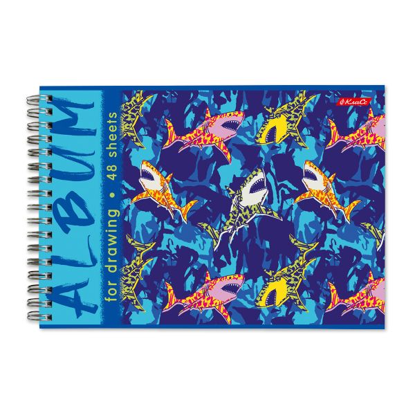 Альбом для рисования 100 г/м², A4 29х20.5 см, на гребне 48 л., 6 шт, 48АЛГР4_000274 Милые и ужасные, Светоч