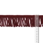 Бахрома отделочная 75.0 мм / 25 метров, витая, 274 бордовый, Gamma 565