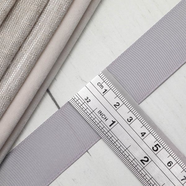 Лента репсовая (в рубчик) 25.0 мм, 148 стальной, уп.18,28 м