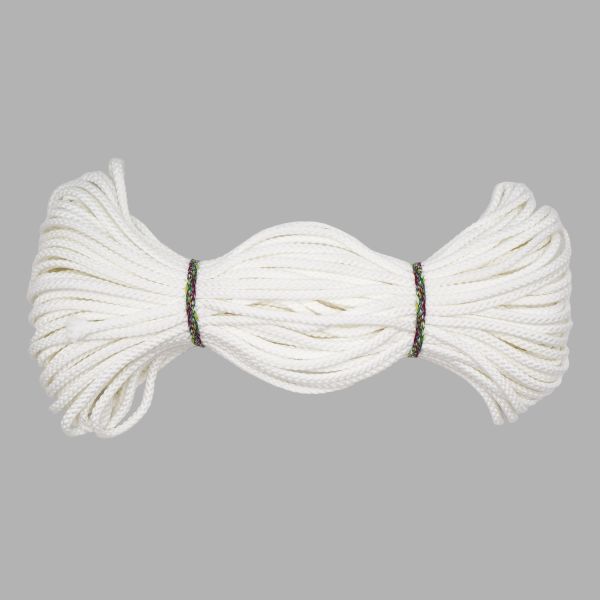 Шнур плетеный ⌀4.0 мм / 30 метров, белый