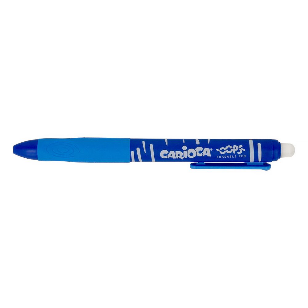 Ручка гелевая автоматическая пиши-стирай OOPS Retractable ⌀0.7 мм, 1 мм, 12 шт, 43043/02 цвет чернил: синий, Carioca