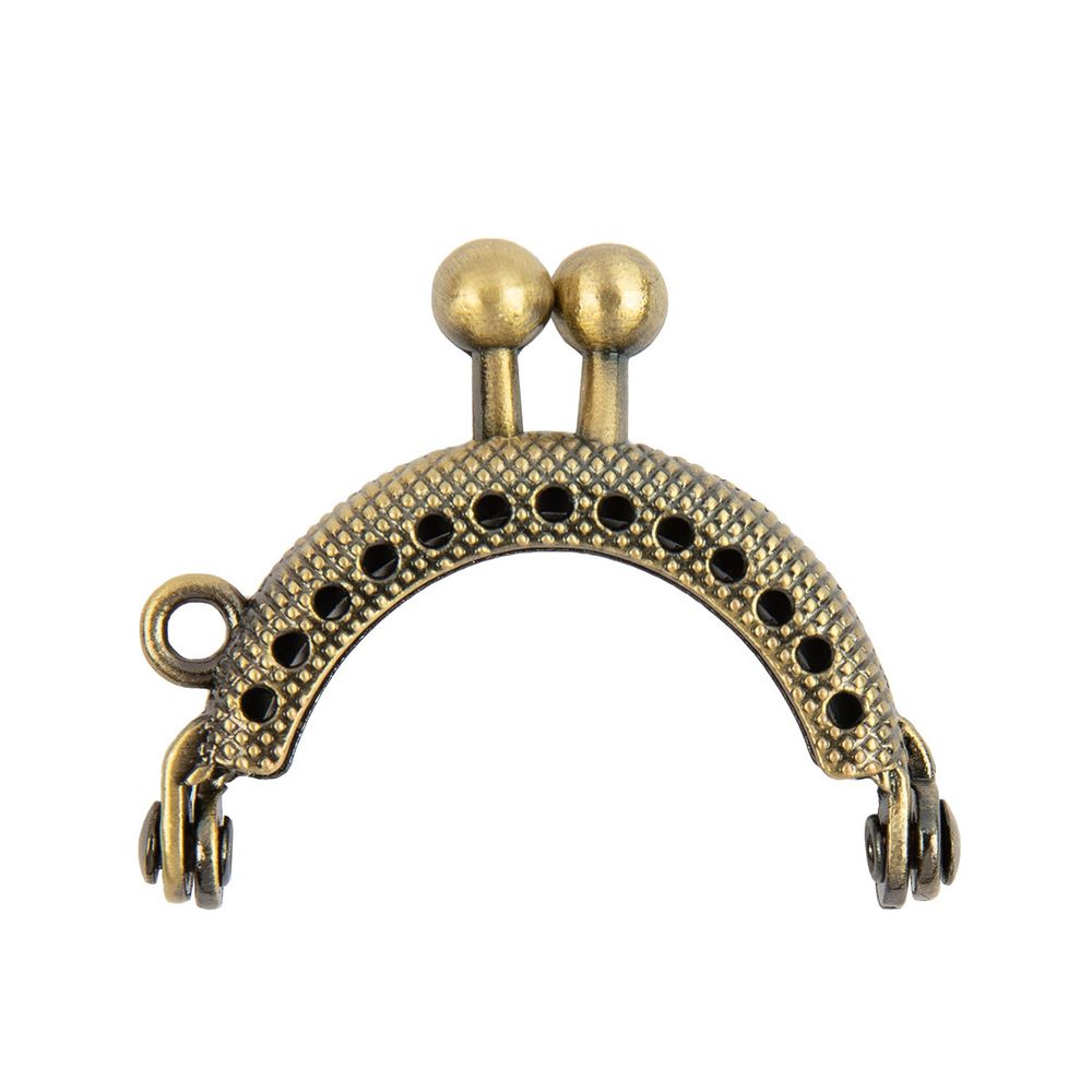 Застежка для сумки фермуар 4х3.5 см, 5 шт, 02 под состаренную бронзу, Gamma FER-18