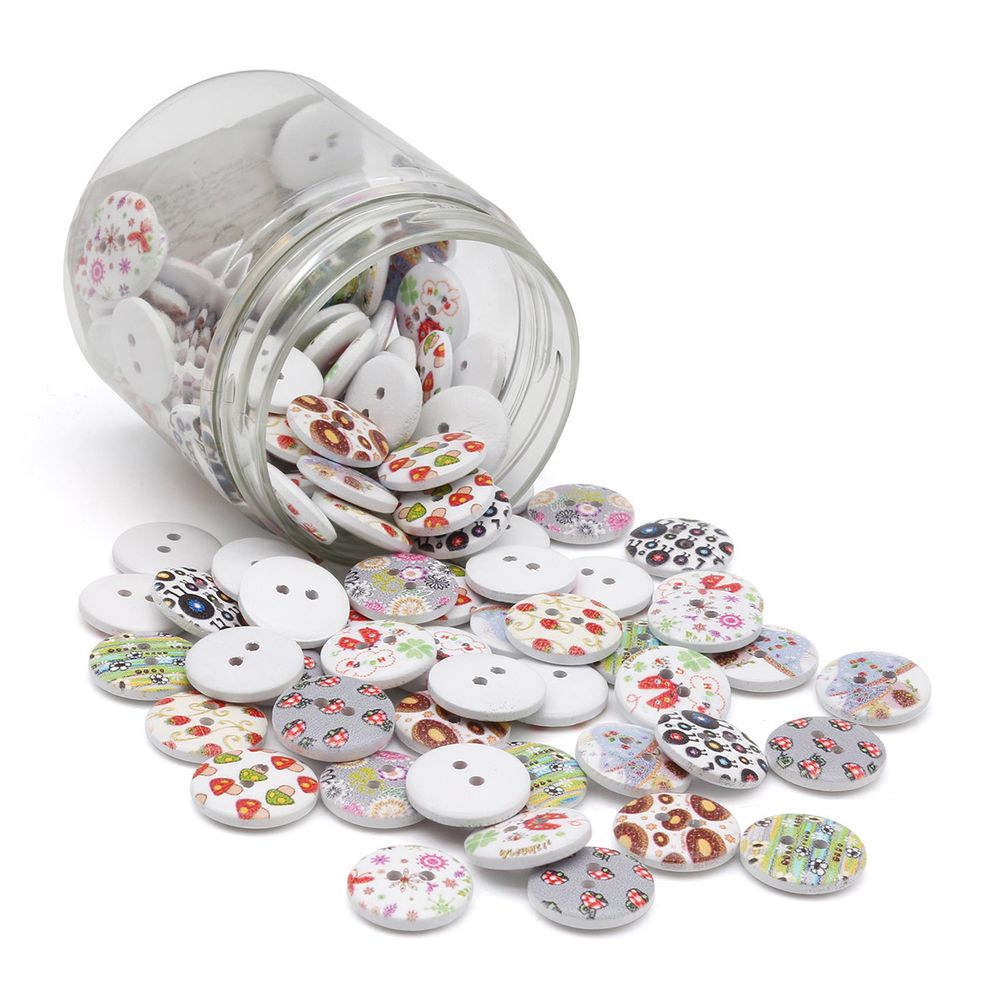 Украшения декоративные пуговицы деревянные Детский №4, 18 мм, 100 шт