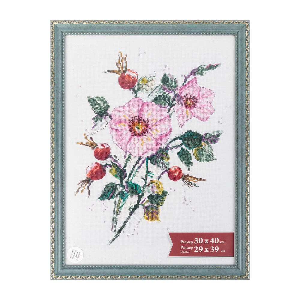 Рамка для картины (фото) пластик с оргстеклом 30х40 см, св. голубой, Gamma ПРК-21