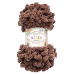 Пряжа Alize (Ализе) Puffy / уп.5 мот. по 100 г, 9м, 534 темно-ореховый