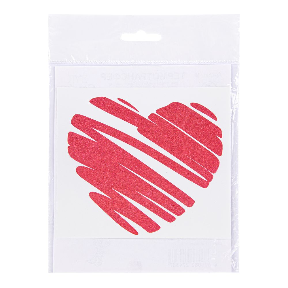 Термоаппликация Gamma Термотрансфер M №05, 1 шт, M-519 Сердце 11х12.5 см