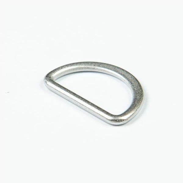 Полукольцо литое металл внутр. 20 мм (внешн. 25х17 мм), плоское, 20 шт, серебро ГР, 53010