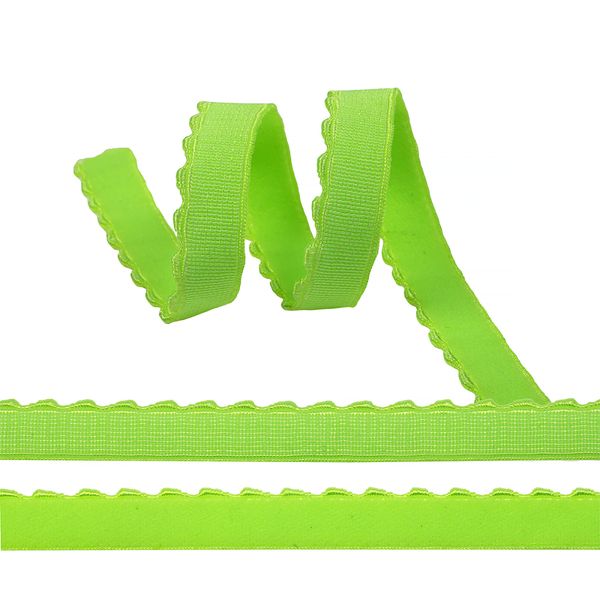Резинка бельевая (отделочная) становая 12.0 мм / 50 метров, ЕТ1 зеленый лайм A3208