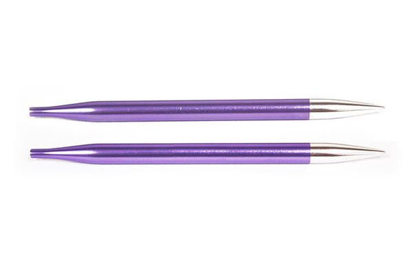 Спицы съемные Knit Pro Zing 3,75 мм, для длины тросика 20 см, алюминий, аметистовый (фиолетовый) 2 шт, 47522