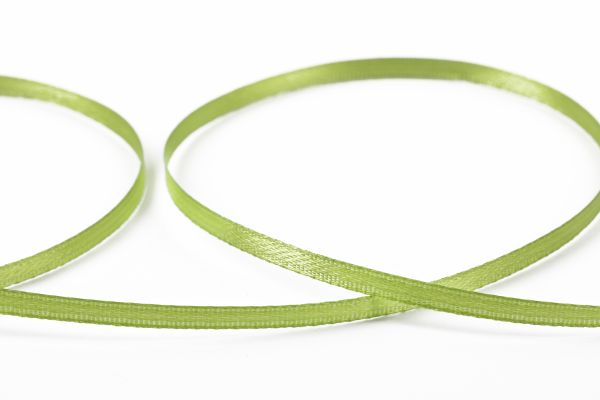 Лента атласная 2-сторонняя 3.0 мм / 91.4±2 метра, 052 травяной, Gamma AL-3P