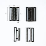 Пряжка-застежка 40 мм (внешн. 45х31 мм), 4 шт, чер.никель, BIG