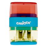 Точилка с двумя отверстиями, в комплекте с ластиком 12 шт, 43108, Carioca