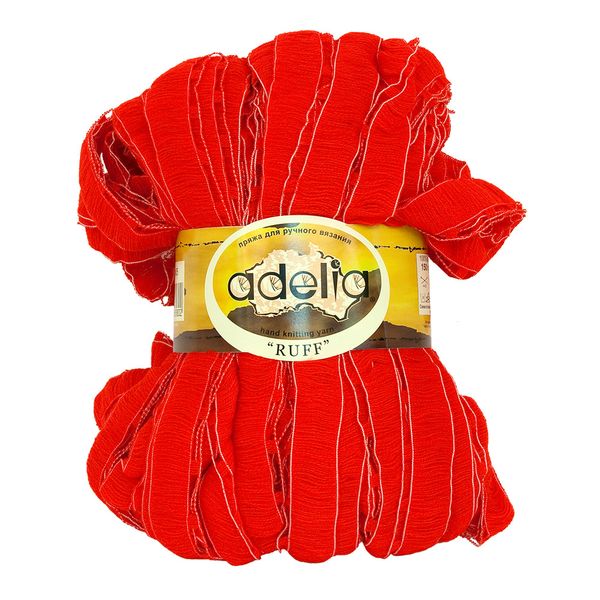 Пряжа Adelia Ruff / уп.2 мот. по 150г, 60м, 05 алый