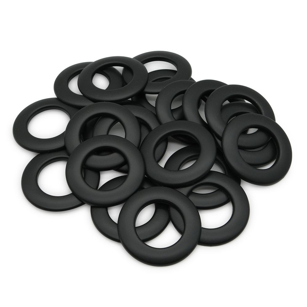 Люверсы шторные ⌀25 мм, цвет № 70 матовый черный, 10 шт