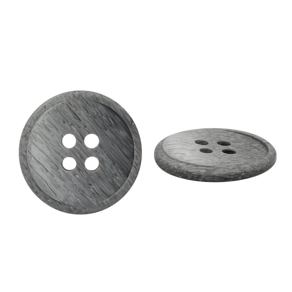 Пуговицы 4 прокола мужская костюмные 391387/4 32 (3903 серый мат.), 50 шт