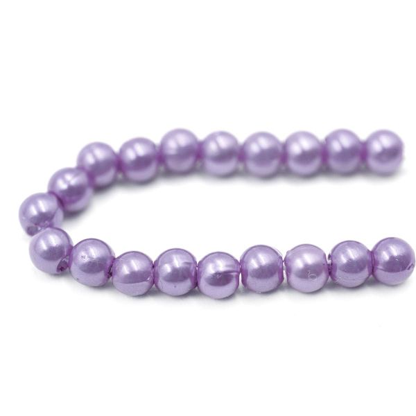 Бусины пластик (жемчуг) ⌀4 мм, 25 г, Astra&Craft, 017 NL сиреневый