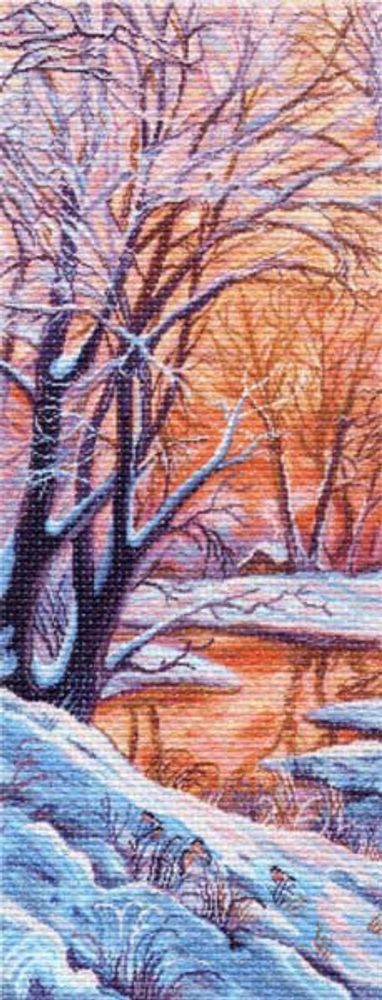Рисунок для вышивания Матренин Посад (канва), 40х90 -1363 Зимний вечер