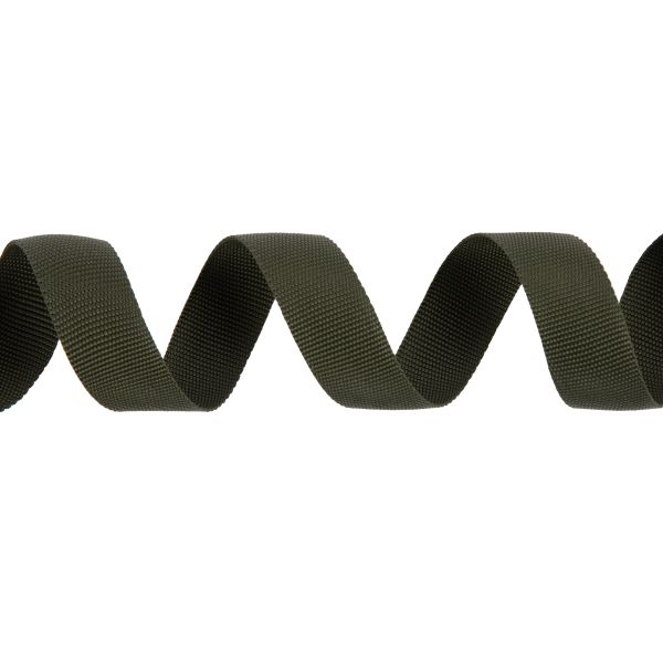 Стропа (ременная лента) 30 мм / 50 метров, толщ. 1.07 мм, [16 г/пог.м], 100% п/п, 327 хаки, Gamma G-30 ЦВ
