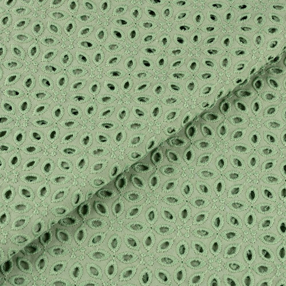 Ткань шитьё (прошва) 285 г/м², 135 см / 10 метров, 16-6216 св.зеленый, Gamma YFAS-2444-R