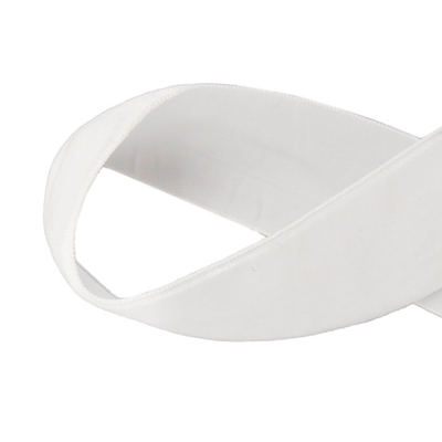 Лента бархатная (тесьма) 30.0 мм / 32.9±2 метров, белый, VR-001