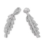 Сутажная застежка, 11 см (серебро), NO.4, 5 шт