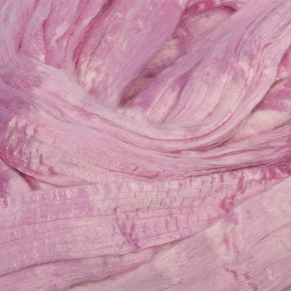 Шерсть для валяния Троицкая Гребенная лента (вискоза) 50г цв.0157 сиреневые дали