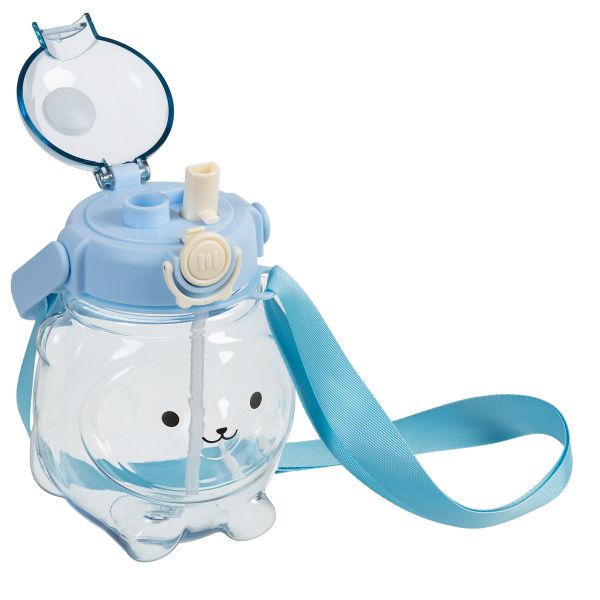 Бутылка пластиковая 1100 мл, 12х16 см, №01 голубой, Lol&Pop LLP-009