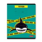 Тетрадь ученическая школьная, A5+ 24 л. на скобе 65 г/м², белизна 100% 30 шт, клетка, 000718 Ужастики, Светоч 24ТЕТк-001