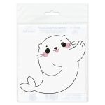 Термоаппликация Gamma Термотрансфер M №06, 1 шт, M-618 Морской котик 10х11.5 см