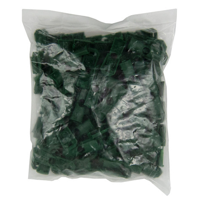 Наконечник для шнура пластик 13х9 мм, ПП, т.зеленый, 100 шт