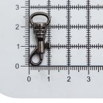 Карабин металл 07 мм (28х11 мм), чер.никель, 40 шт