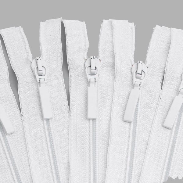 Молния спираль (витая) Arta Т5 (5 мм) 1 зам., разъем., 70 см, цв. 501 белый, уп.5 шт