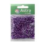 Бусины пластик (жемчуг) 3х6 мм, 15 г, Astra&Craft, сиреневый
