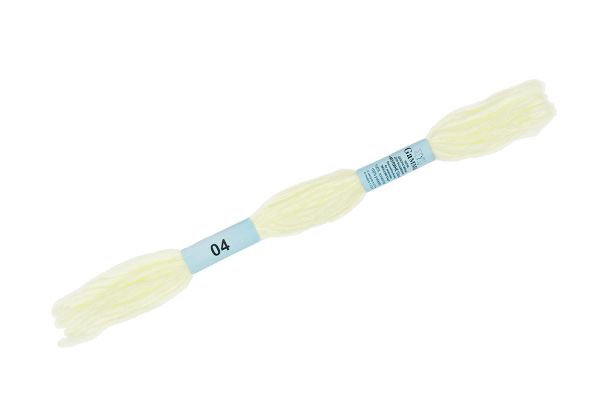 Мулине Gamma декоративное Cloud, цв.04 бл.желтый, 12 мотков по 6 метров