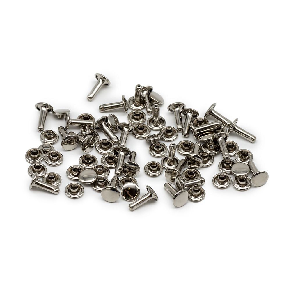 Хольнитены сумочные ⌀7 мм, h=9 мм, двухсторонние, BIG, никель, 100 шт