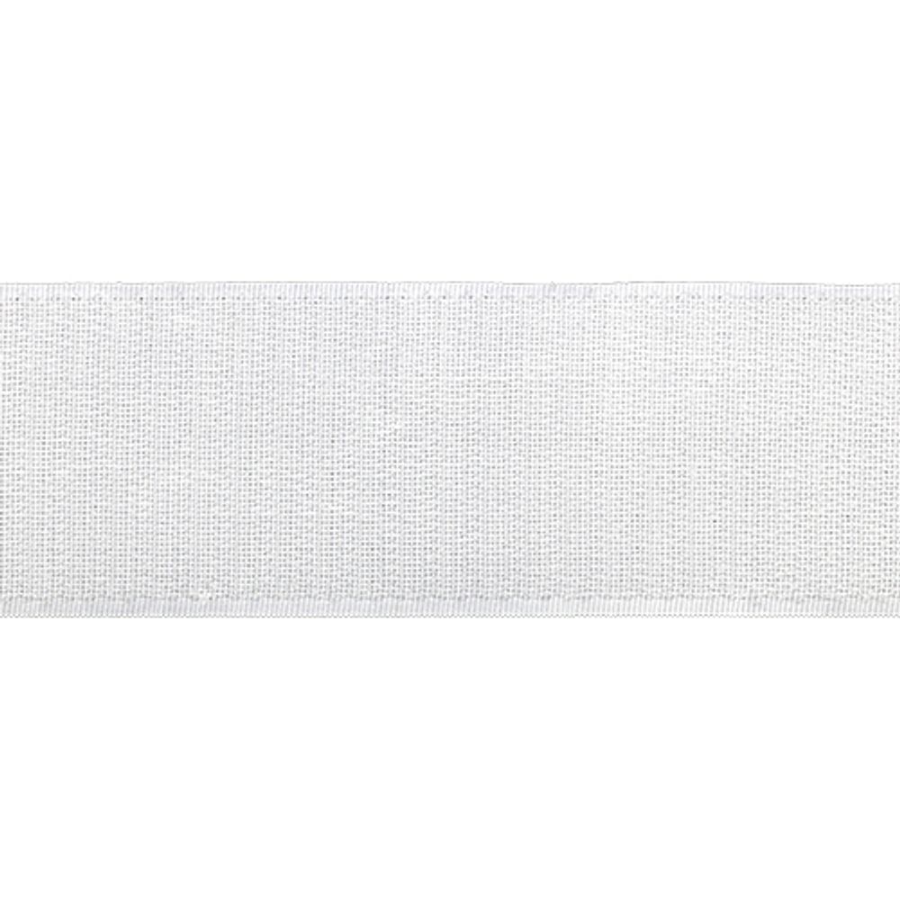 Лента контактная липучка (велкро) пришивная 50 мм / 25 метров, белый, ПАРА (крючок+петля), качество "C"
