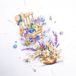 Набор для вышивания нитками Чудесная игла, Беззаботные минутки, 18х28 см