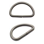 Полукольцо сварное металл внутр. 25 мм (внешн. 31х20 мм, ⌀3 мм), 100 шт, серебро ГР, 6070