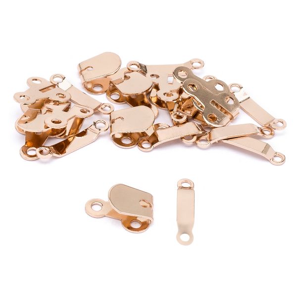 Крючки пришивные 16х21 мм, gold, 10 шт