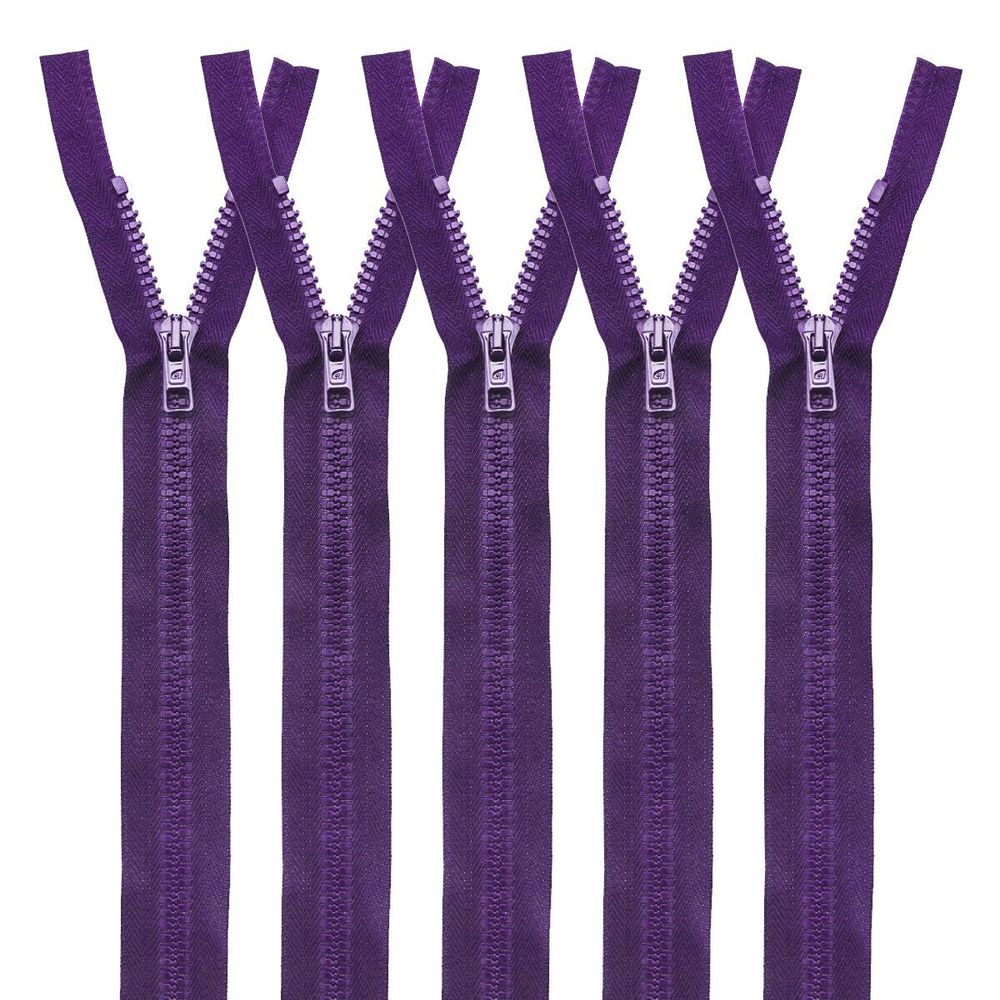 Молния трактор Arta Т6 (6 мм) 1 зам., разъем., 60 см, цв. 032 фиолетовый, уп.5 шт