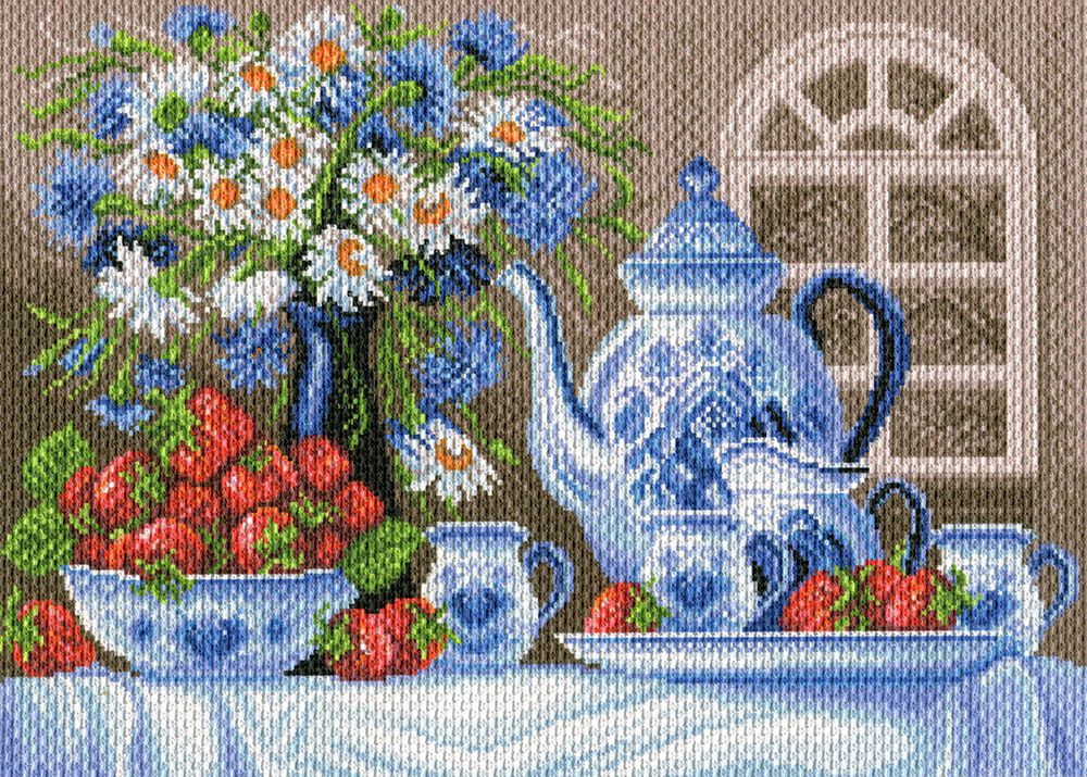 Рисунок на канве Матренин Посад 37х49 - 1809 Клубничное чаепитие