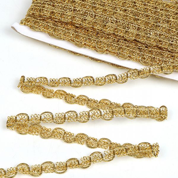 Тесьма отделочная 13 мм, 9545 цв.золото уп.13.71м