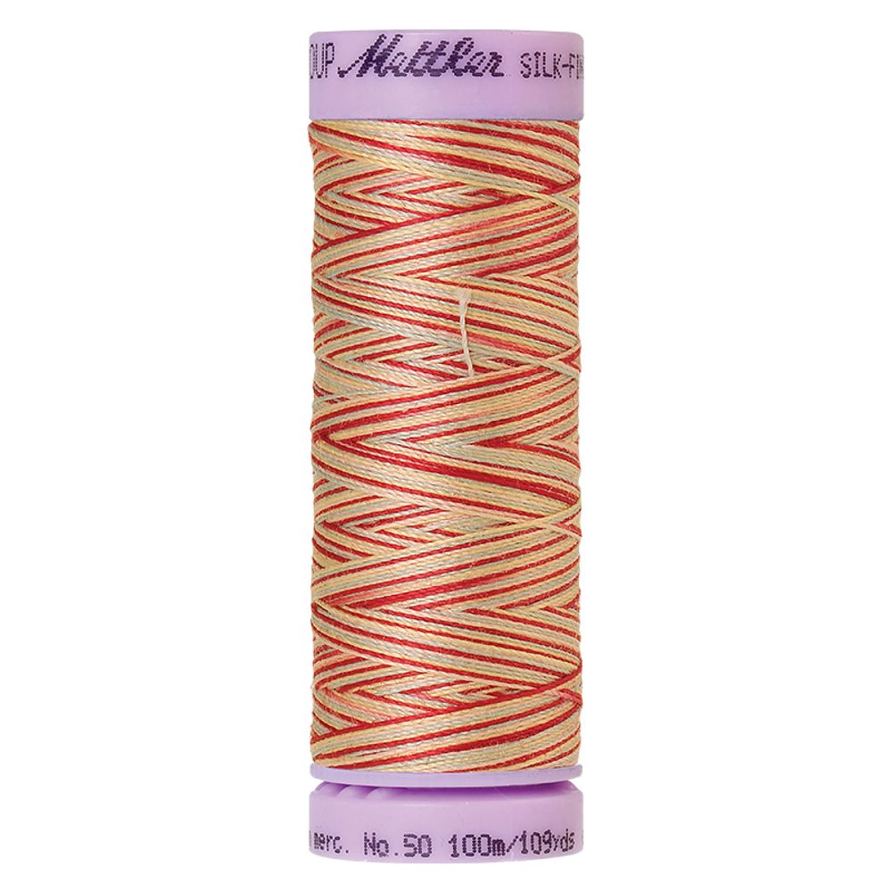 Нитки хлопковые отделочные Mettler Silk-Finish multi Cotton 50, 100 м, 9849, 5 катушек