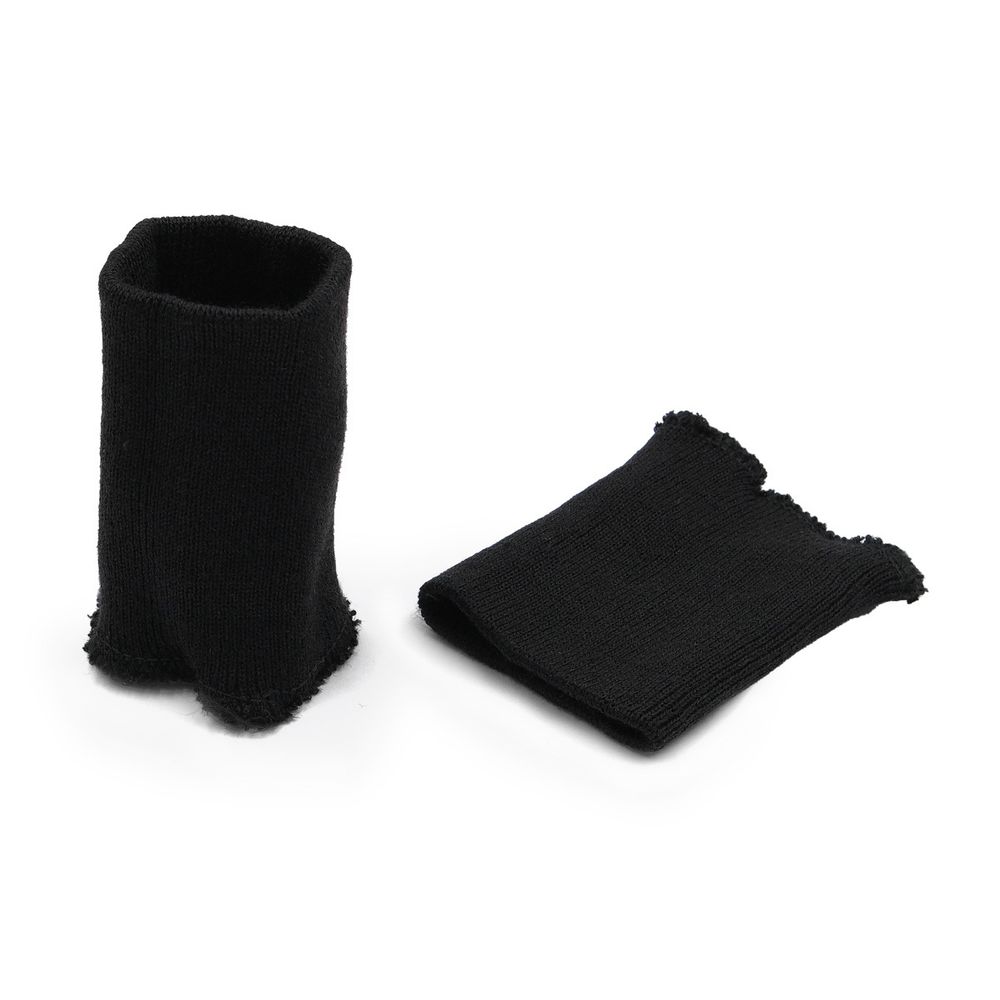 Манжеты трикотажные 7.0х9.0 см, 5 пар, тонкие 14кл. 1х1, 004 черный